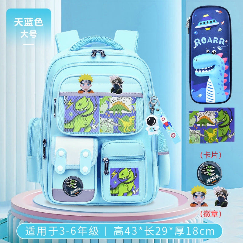 Cute bunny and capybara print lightweight waterproof kids school backpack by Bunnie & Minnie