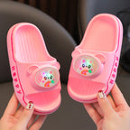 Princess light-up girls slippers with bunny and bear cartoon prints by Bunnie & Minnie