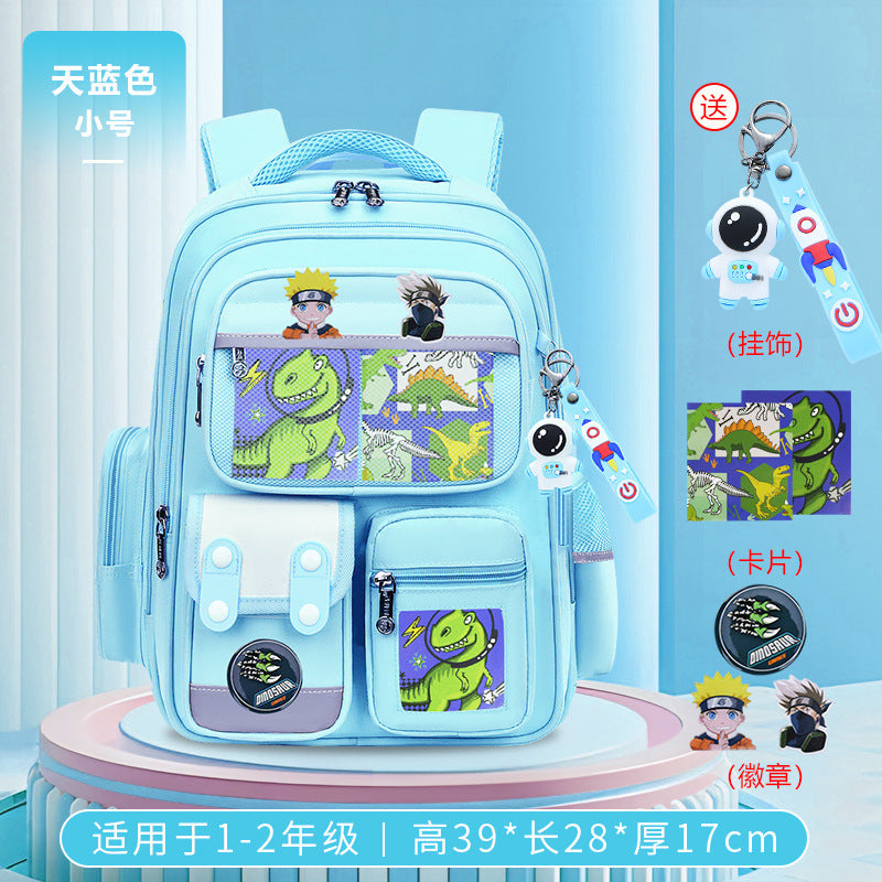 Cute bunny and capybara print lightweight waterproof kids school backpack by Bunnie & Minnie