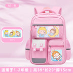 Astronaut space-themed large capacity school backpack for kids by Bunnie & Minnie