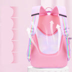 Ultra-lightweight shoulder-protecting large capacity girls school backpack by Bunnie & Minnie