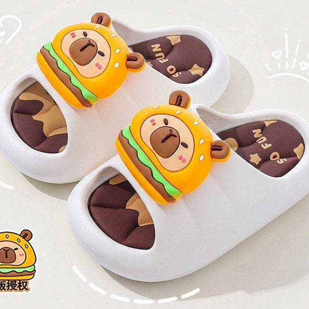 Capybara BunnyHop kids summer sandals with soft leather upper by Bunnie & Minnie