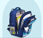 Cute bunny and capybara print lightweight waterproof kids school backpack by Bunnie & Minnie