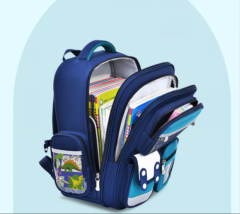Cute bunny and capybara print lightweight waterproof kids school backpack by Bunnie & Minnie