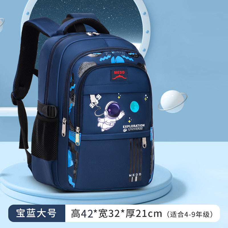 Cartoon print lightweight burden-reducing school backpack for boys by Bunnie & Minnie