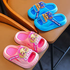 WangWang puppy closed-toe non-slip kids summer slippers by Bunnie & Minnie