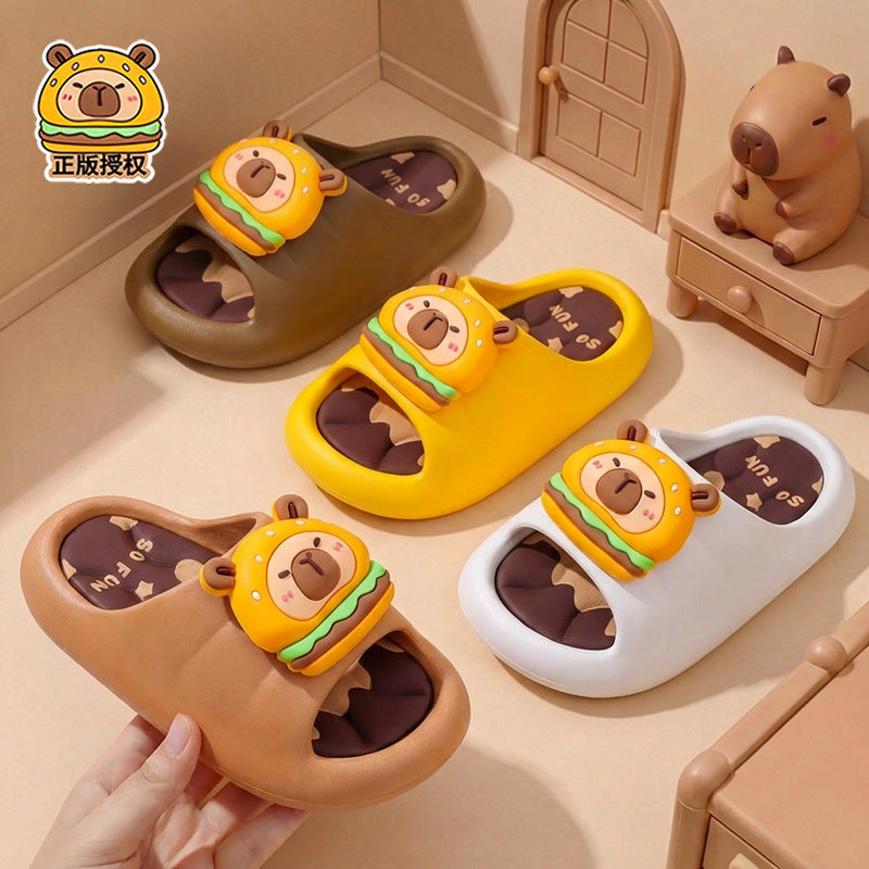 Capybara BunnyHop kids summer sandals with soft leather upper by Bunnie & Minnie