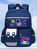 Astronaut space-themed large capacity school backpack for kids by Bunnie & Minnie