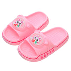 Princess light-up girls slippers with bunny and bear cartoon prints by Bunnie & Minnie