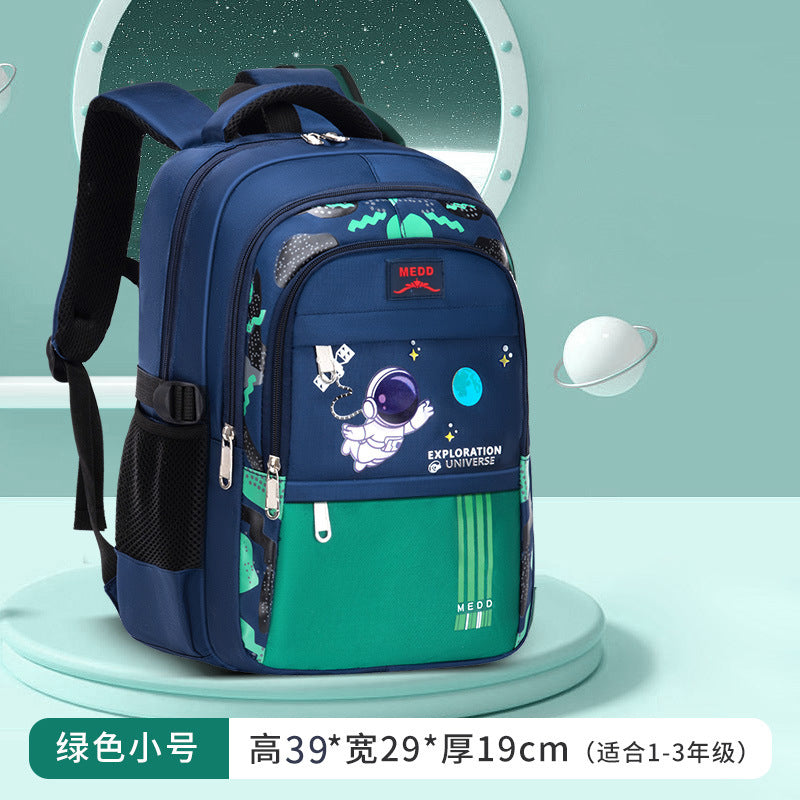 Cartoon print lightweight burden-reducing school backpack for boys by Bunnie & Minnie
