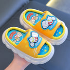 Ultraman themed breathable linen all-season kids slippers for boys by Bunnie & Minnie