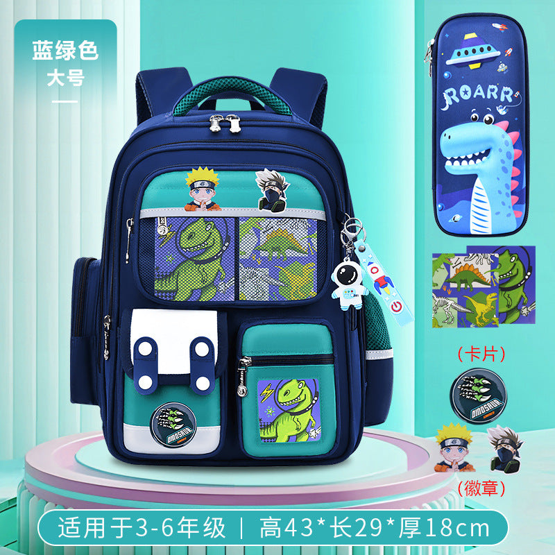 Cute bunny and capybara print lightweight waterproof kids school backpack by Bunnie & Minnie