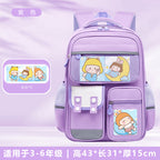 Astronaut space-themed large capacity school backpack for kids by Bunnie & Minnie