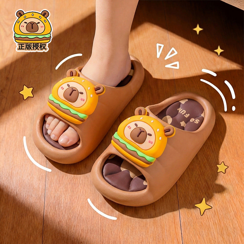 Capybara BunnyHop kids summer sandals with soft leather upper by Bunnie & Minnie