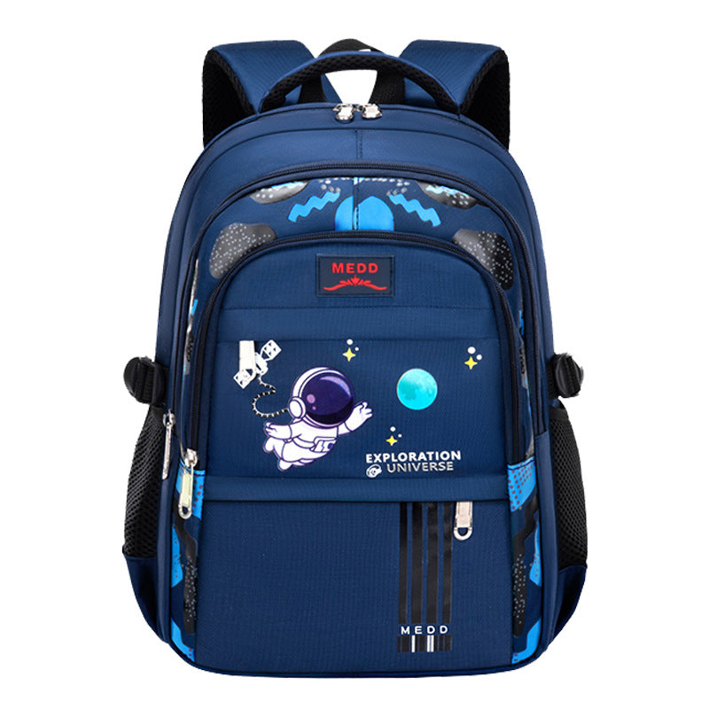 Cartoon print lightweight burden-reducing school backpack for boys by Bunnie & Minnie