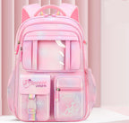 Ultra-lightweight shoulder-protecting large capacity girls school backpack by Bunnie & Minnie