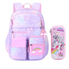 Gradient purple - Bag + Unicorn Pencil Case + Free Rainbow Charm