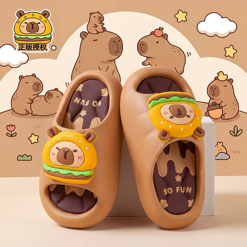 Capybara BunnyHop kids summer sandals with soft leather upper by Bunnie & Minnie