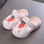 Carrot bunny print ultra-soft EVA baby clogs with non-slip sole by Bunnie & Minnie
