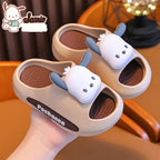 Sanrio character kids slippers including Hello Kitty and Kuromi by Bunnie & Minnie
