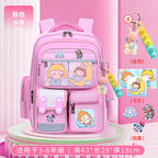 Cute bunny and capybara print lightweight waterproof kids school backpack by Bunnie & Minnie