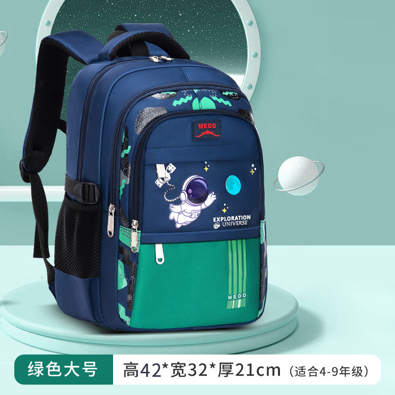 Cartoon print lightweight burden-reducing school backpack for boys by Bunnie & Minnie