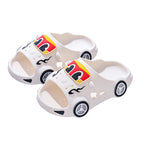Car print LED light-up non-slip kids slippers for indoor and outdoor use by Bunnie & Minnie