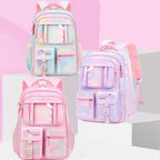 Ultra-lightweight shoulder-protecting large capacity girls school backpack by Bunnie & Minnie