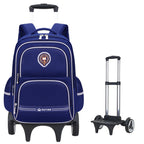 Girls 2-in-1 trolley school bag with detachable wheels and bow-tie design by Bunnie & Minnie