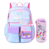 Gradient blue - Bag + Unicorn Pencil Case + Free Rainbow Charm