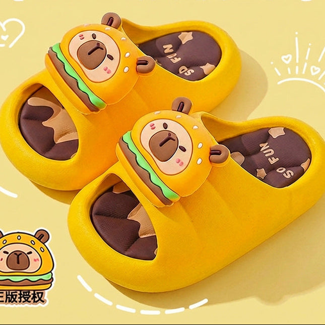 Capybara BunnyHop kids summer sandals with soft leather upper by Bunnie & Minnie