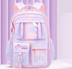 Ultra-lightweight shoulder-protecting large capacity girls school backpack by Bunnie & Minnie