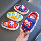 Ultraman themed breathable linen all-season kids slippers for boys by Bunnie & Minnie