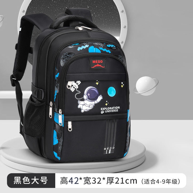 Cartoon print lightweight burden-reducing school backpack for boys by Bunnie & Minnie